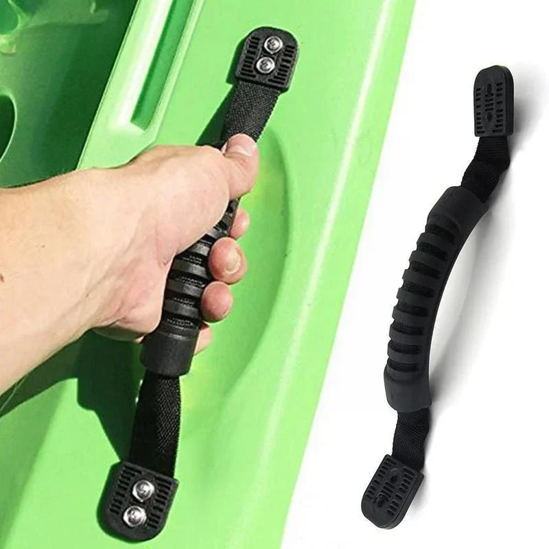 1PC 29.5 x 2.5 cm Black Boat Handle Rubber Boat Luggage Side Mount Carry Handles for Kayak Canoe Fishing Tools Boat Accessories