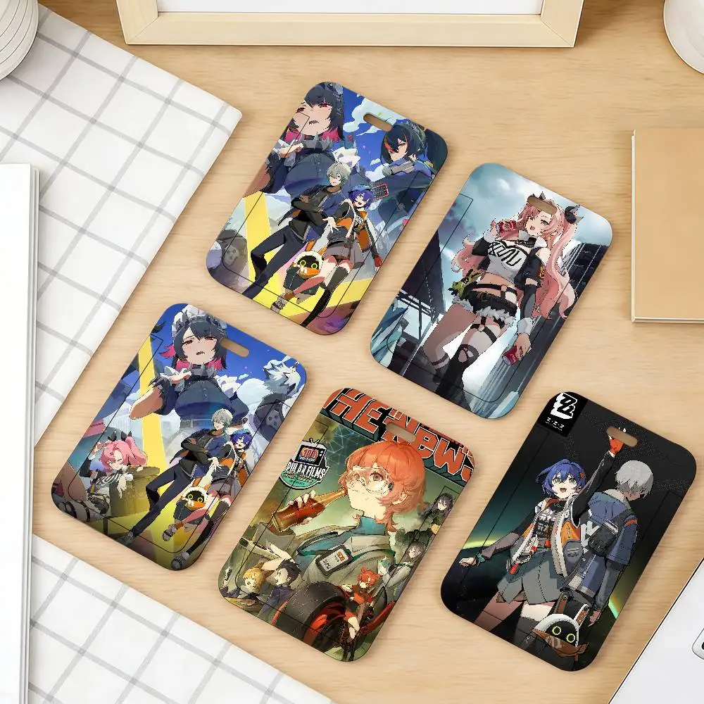 

Game Zenless Zone Zero Wall Card sleeve keychain bank card public transport card credit card key chain