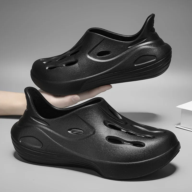 

Men's hole shoes summer new thick-soled non-slip wear-resistant deodorant home outdoor leisure breathable beach cool slippers