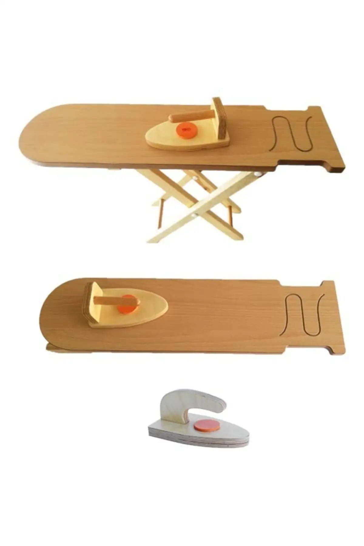 

Wooden Ironing board Suitable for Children Harmless Contra Montessori Material and Training Equipment