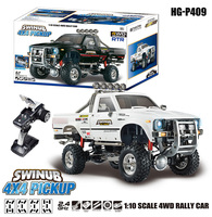 HG 1/10 RC P409 Pickup Model 4*4 Rally Car Racing Crawler 2.4G RTR W/O Battery Model Outdoor Toys for Boys Gift TH16808