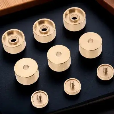 

1 Set Trumpet Piston Button Press Covers Golden Durable Non-Fade Practical Music Instrument Accessory Copper Buckle Snap For