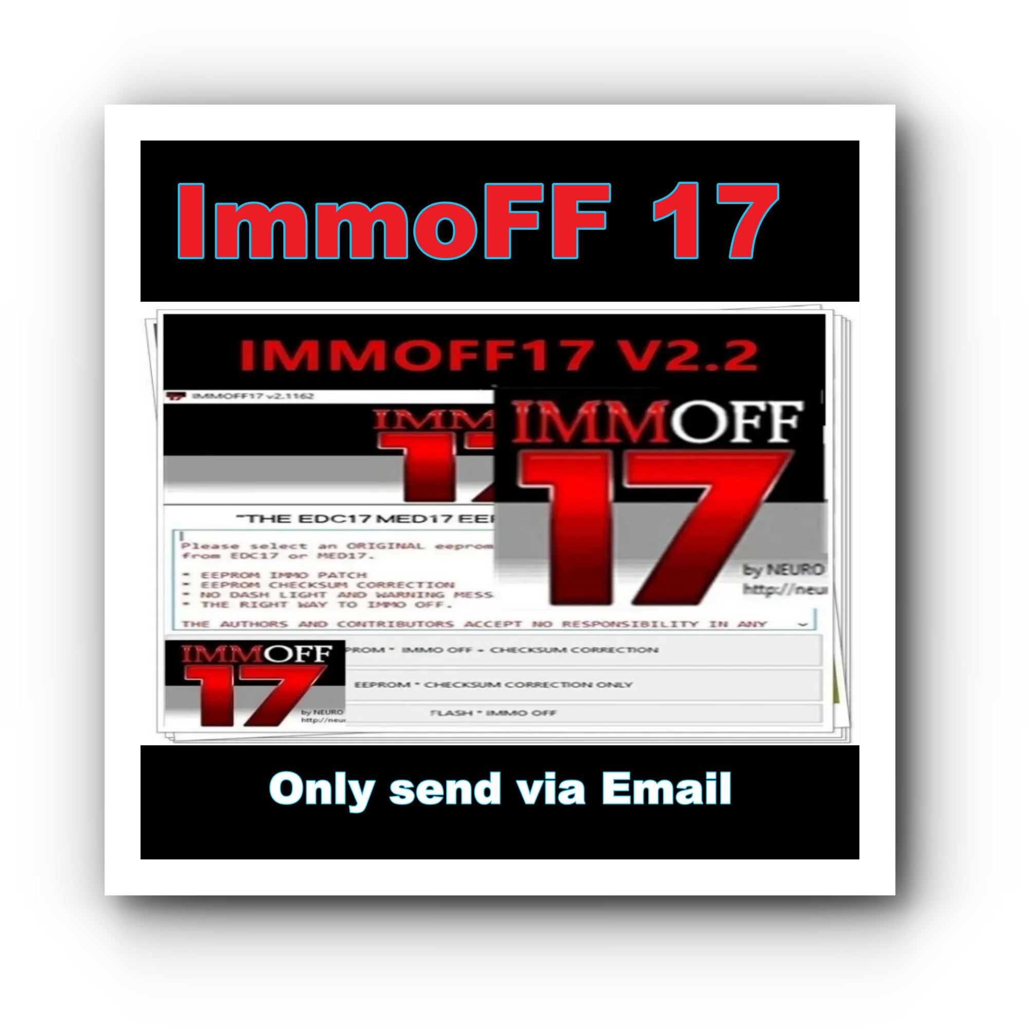 

IMMOFF17 ECU Programming Software with Keygen for Unlimited Installs EDC17 Immoff 17 with Install Video Guide by NEUROTUNING