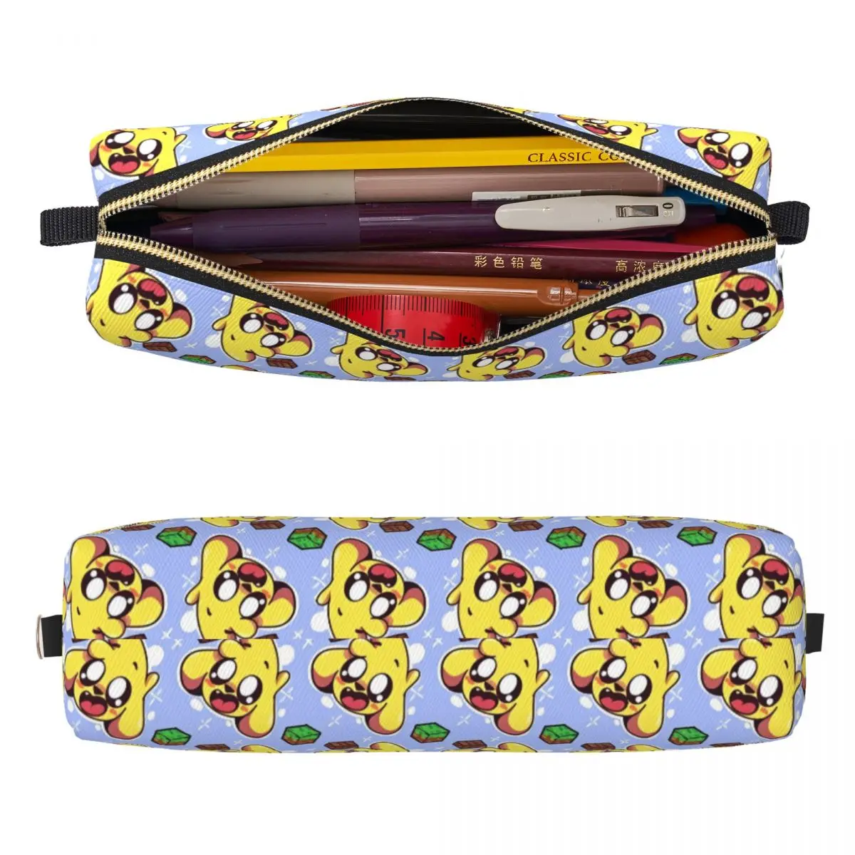 Estuches para lápices con dibujos divertidos Mikecracks Patten, caja de bolígrafos para estudiantes, bolsa de gran capacidad, suministros escolares, papelería de regalo