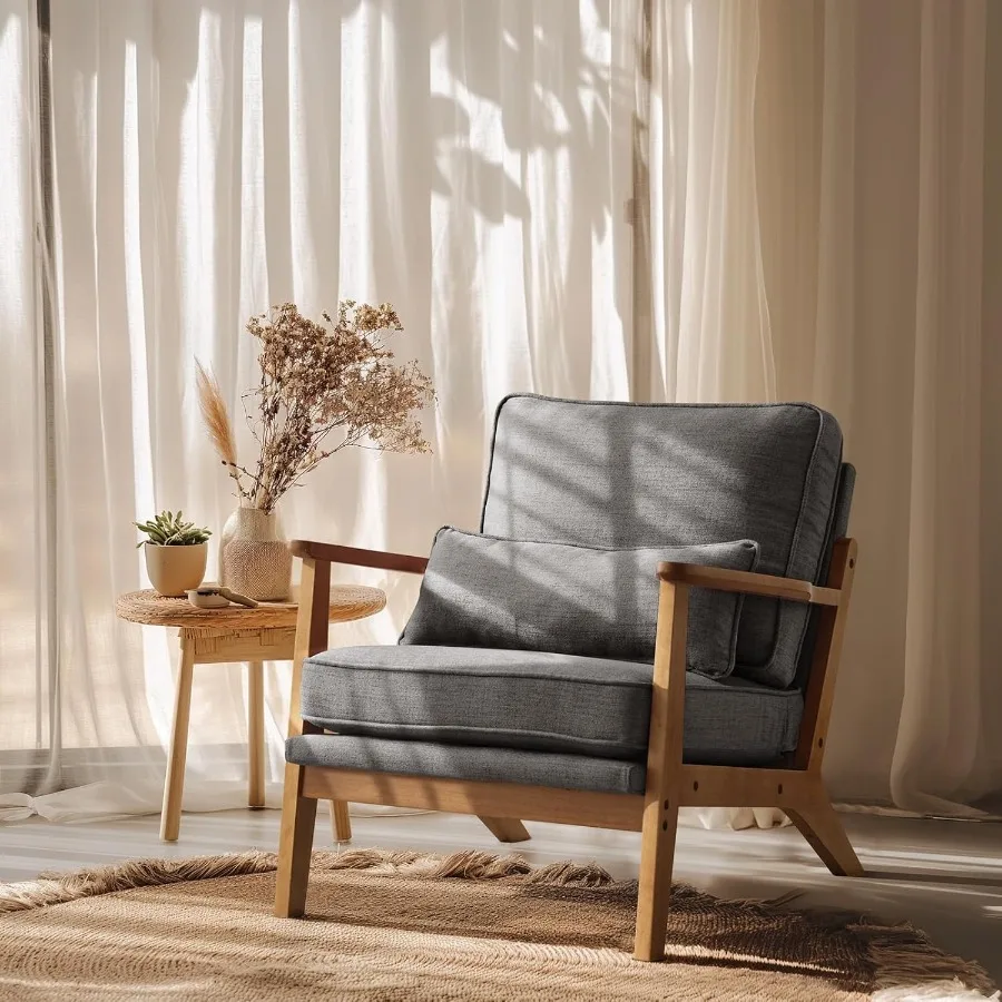 Solid Wood Wide Arm… - image