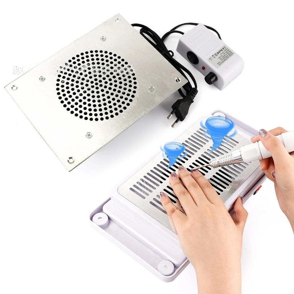 

New Nail Cleaner Desktop Vacuum Cleaner Nail Art Embedded Desktop Dust Adsorption Nail Crumbs Paper Dust