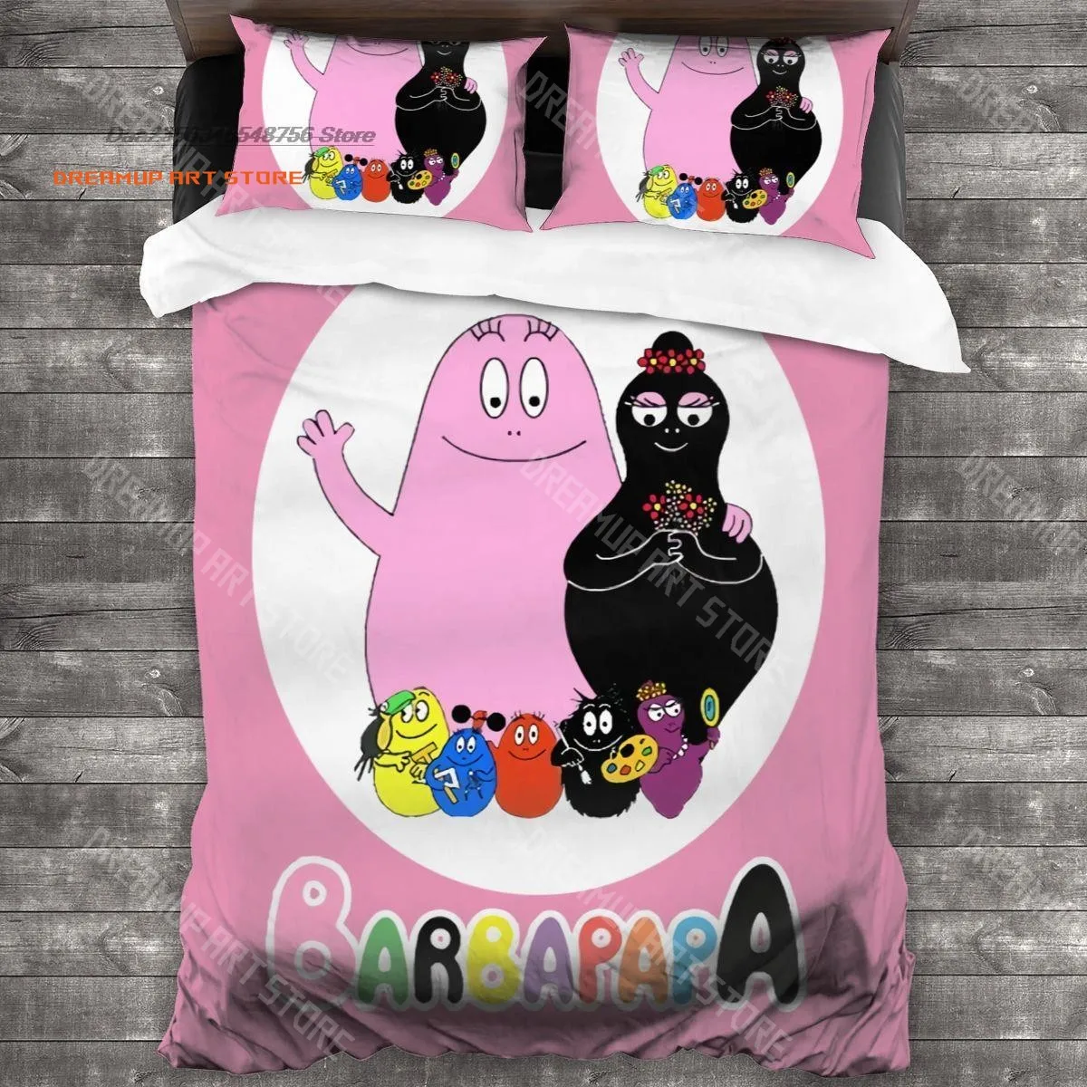 2026 3D Print Cartoon Barba-Papa Bedding Set Single Twin Full Queen King Size Bed Set Aldult Kid Bedroom Duvetcover Sets