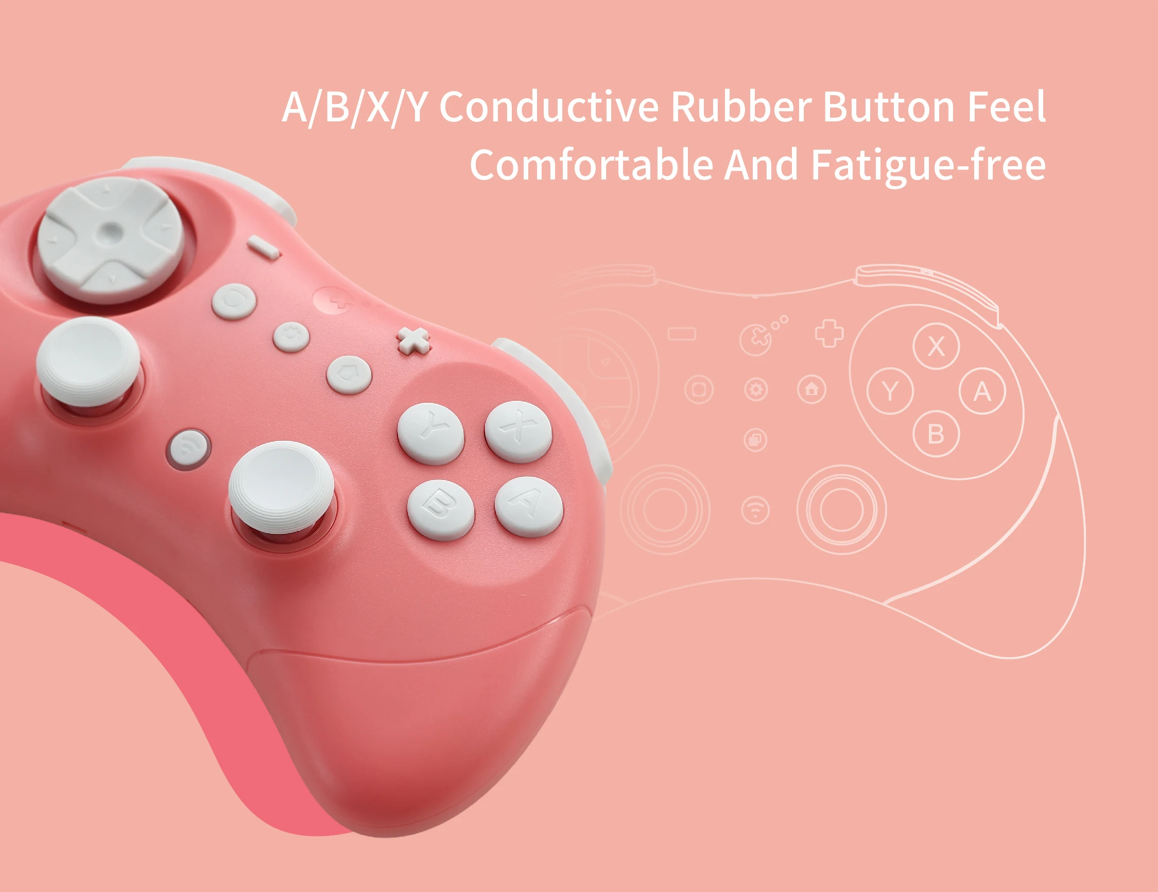 GuliKit Elves 2 Spielcontroller mit Hyperlink 2 Wireless-Adapter für Switch/Switch 2, Windows, 730Hz Bluetooth Polling-Rate – Detail 10