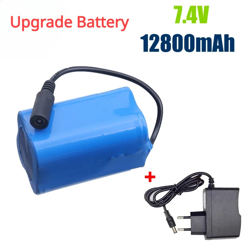 

Upgrade Battery 18650 7.4v 12800mAh Battery for T188 2011-5 T888 V007 H18 C18 Remote Control Fishing Bait Boat Spare Part