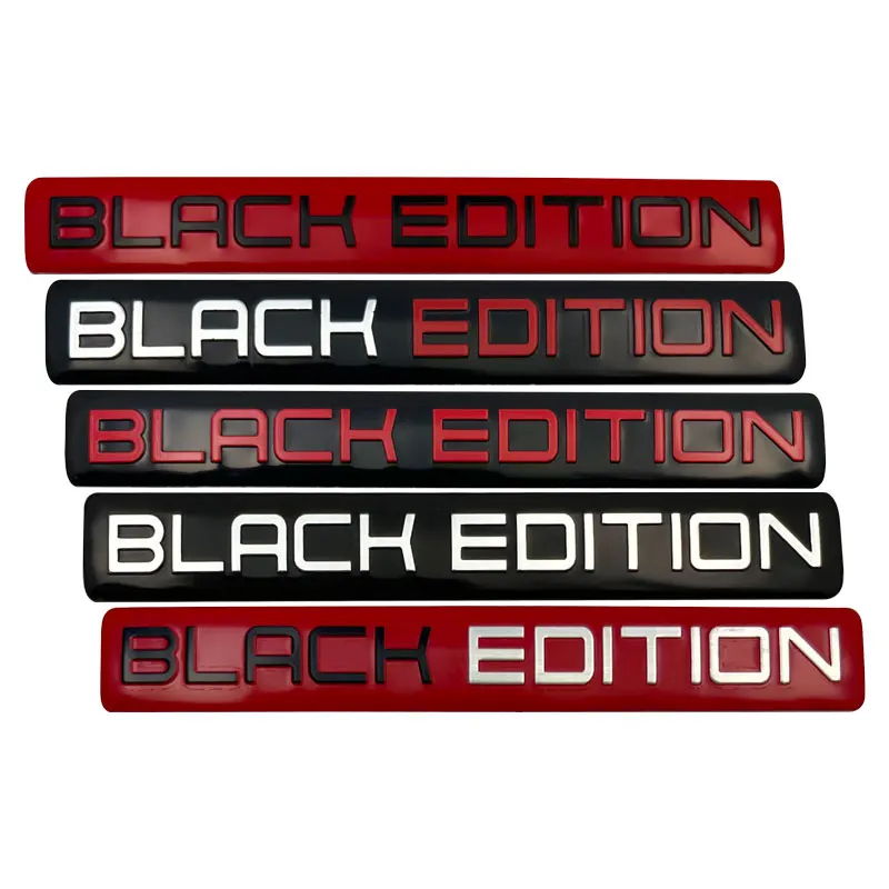 3D Aluminum BLACK EDITION Emblem LIMITED EDITION Badge Car Decal Stickers For Motorcycle Car Car Interior and Exterior Stickers