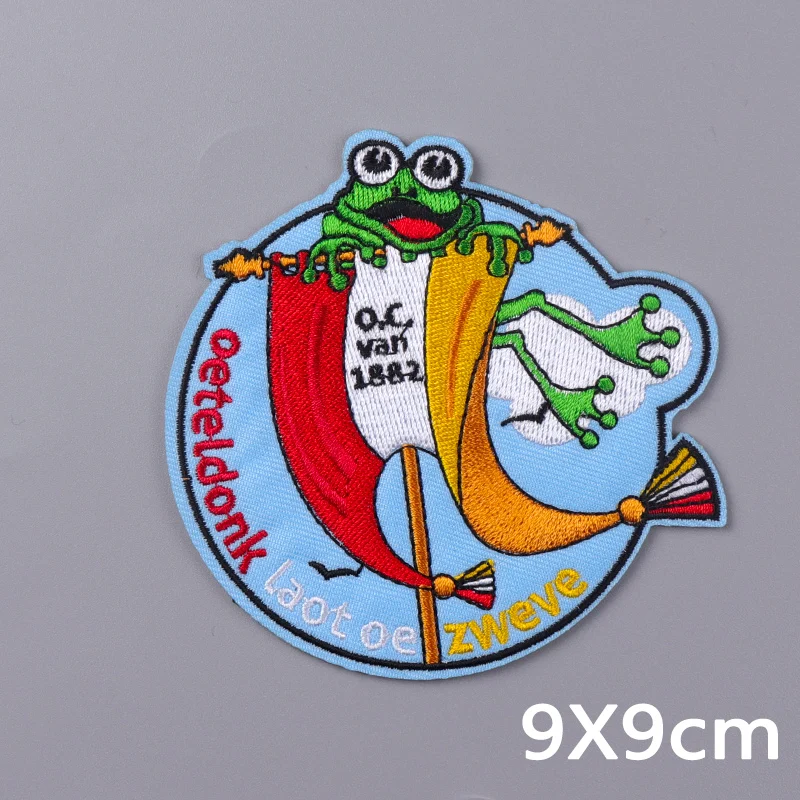 2026 Oeteldonk emblemen opstrijkbare patch Nederlandse carnaval badge voor festival geborduurde patch op kleding viering souvenir cadeau