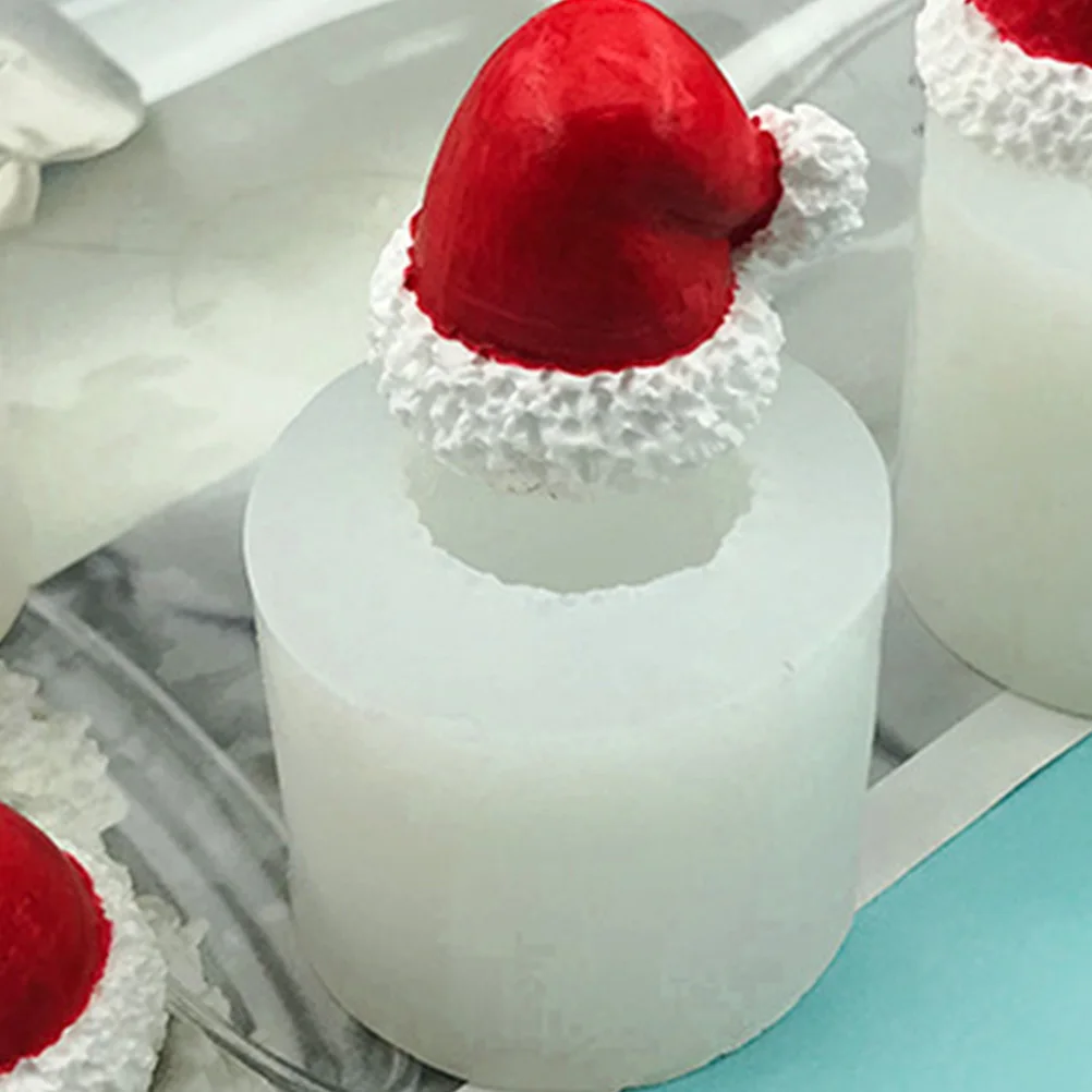 

Christmas Silicone Santa Hat Mold Flexible Non-Stick DIY Fondant Candy Chocolate Baking Mold Christmas Molds