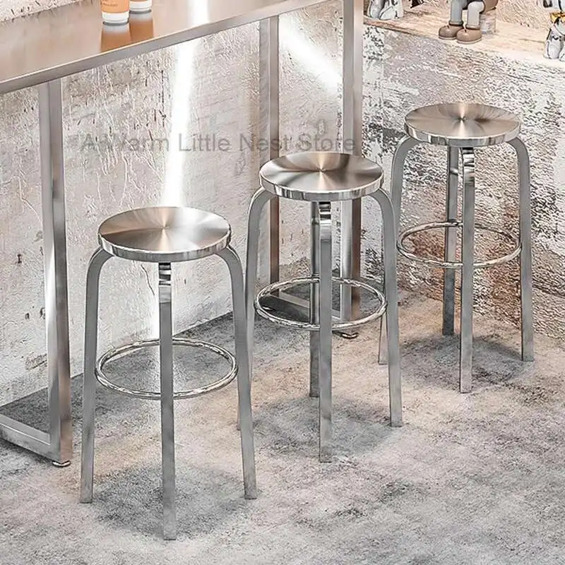 

High Luxury Bar Stools Kitchen Modern Designer Stool Bedroom Home Sillas Para Comedor Luxury Furniture