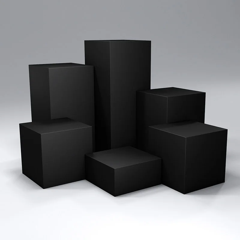 Paint booth figure window booth exhibition black display stand handicraft display cabinet model base platform