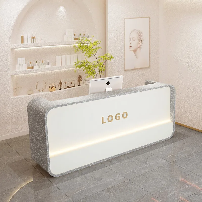 Mesas de recepção modernas para hotel, bar, beleza, exibição de luxo, mesas de recepção executiva, design comptoire, móveis para sala de estar