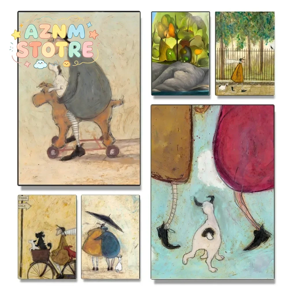 Sam Toft Abstract Landscape Art Poster Frameless Painting Bedroom Wall Sticker Living Room Home Decoration