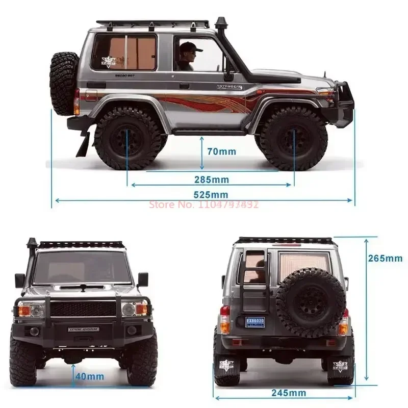 Gorący model 2.4G RGT EX86020 Intruder 1/10 4WD terenowy samochód wspinaczkowy RC elektryczny zdalnie sterowany zabawka prezent urodzinowy dla dzieci