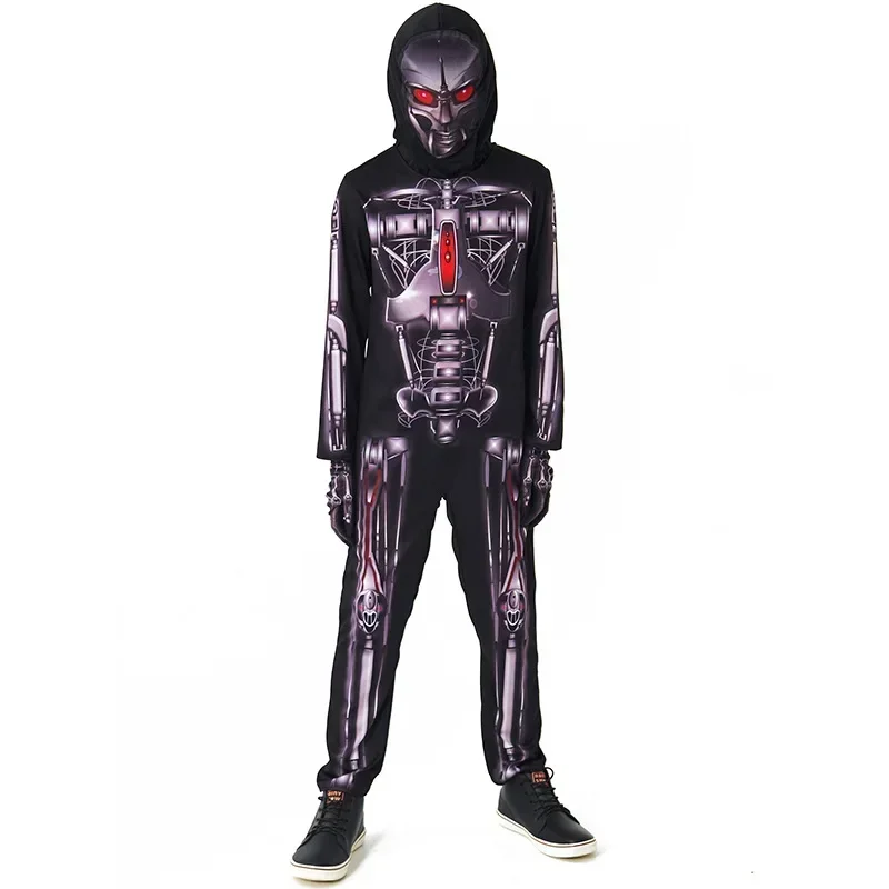 

Halloween One-Piece Print Costume Cyberpunk Robot Warrior Cosplay Costume