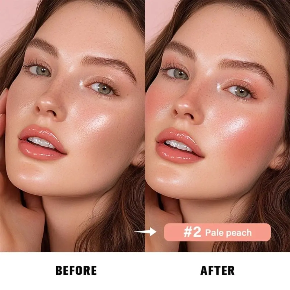 

Color Palette Waterproof 6 Colors Liquid Blush Pen Natural Sweatproof Blush Stick Long Lasting Portable Makeup Palette Makeup