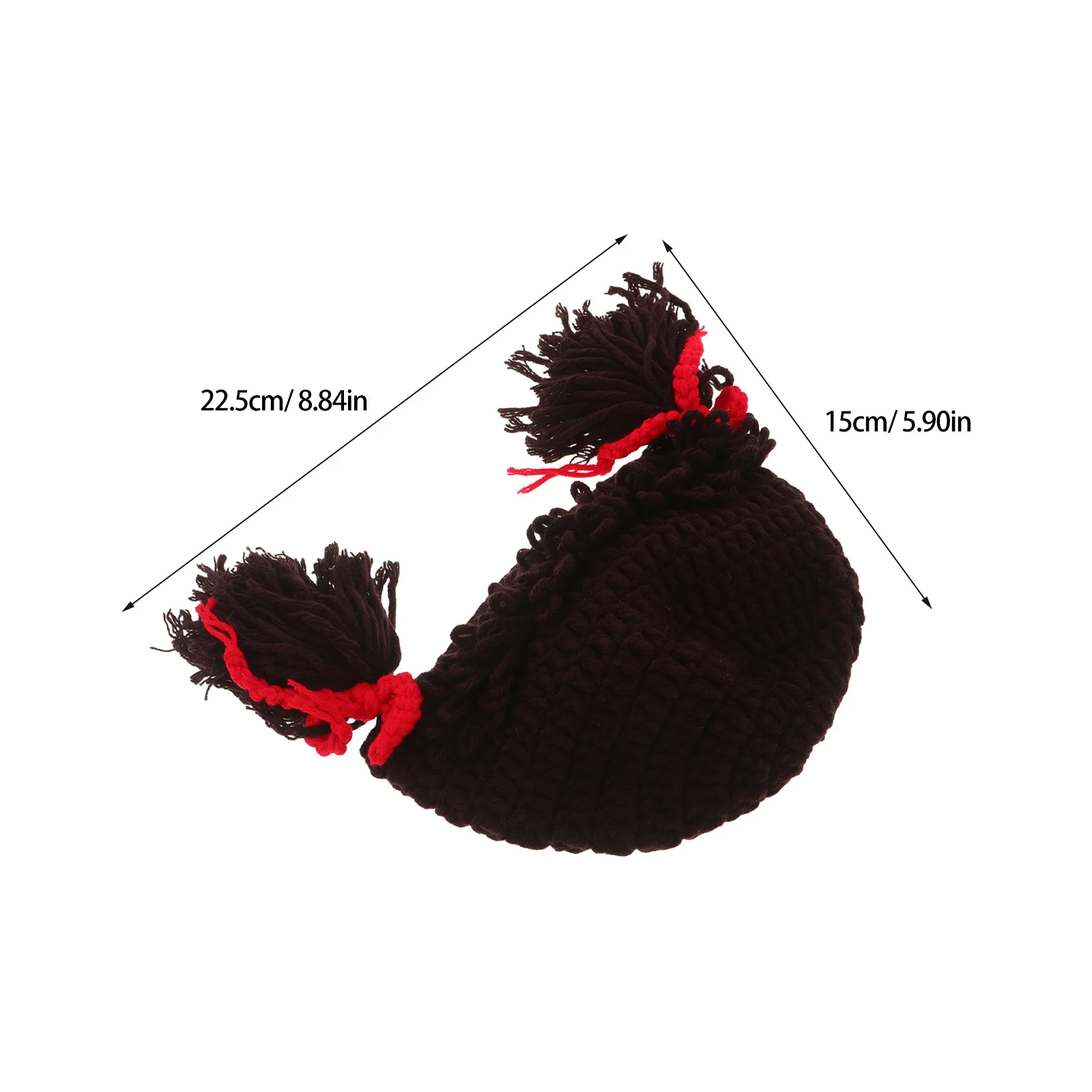 طفل متماسكة قبعة الرضع ضفيرة كرنفال الشتاء أغطية الرأس لينة الغزل الضفائر زي قبعة صور الدعائم لحديثي الولادة بنين بنات