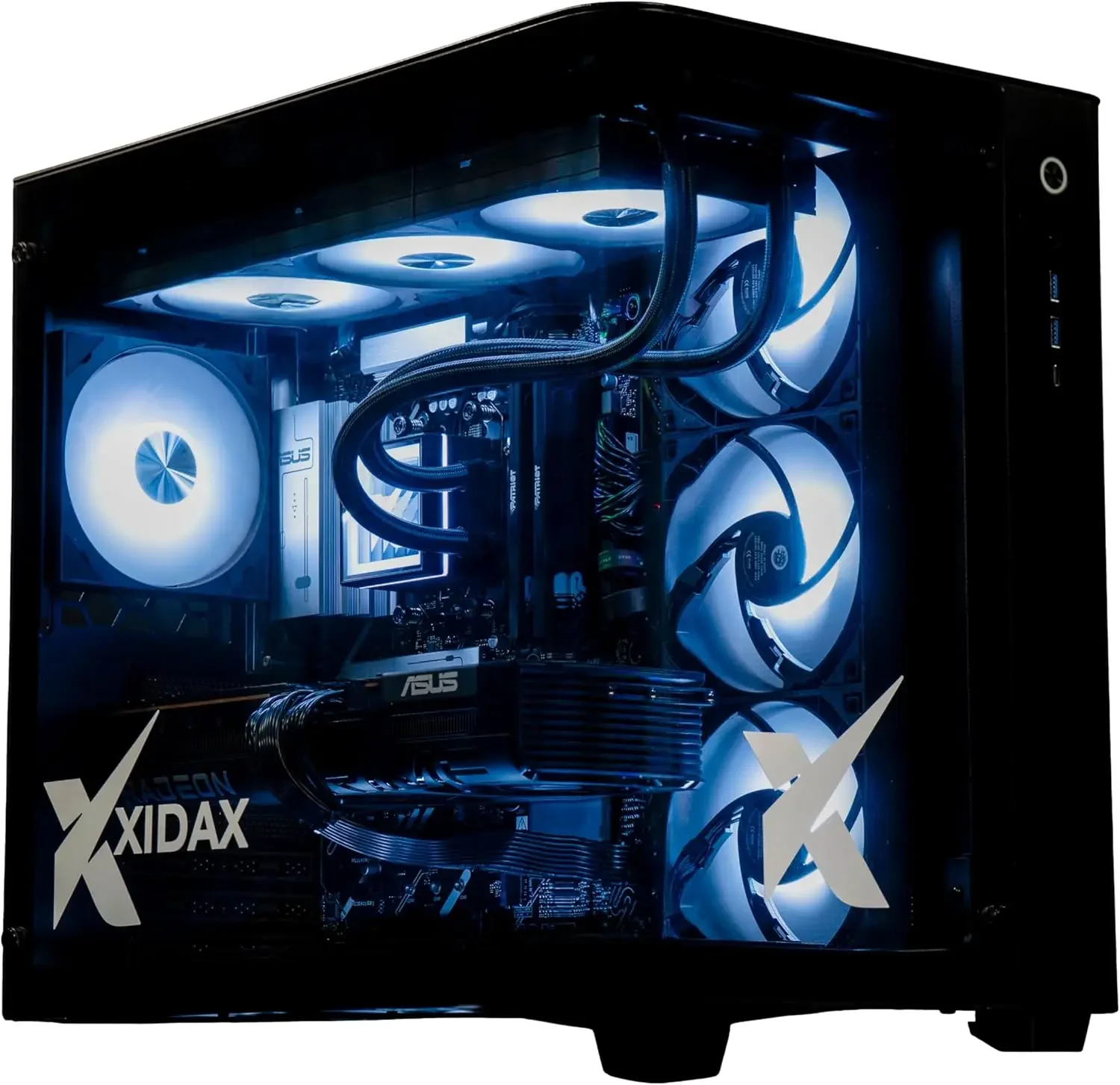 Игровой и креативный настольный ПК XIDAX X-6 |   AMD Ryzen 7 9850X3D 8-ядерный процессор 5.6 ГГц с 3D V-Cache |   AMD Radeon RX 9070 XT 16 ГБ GDDR6