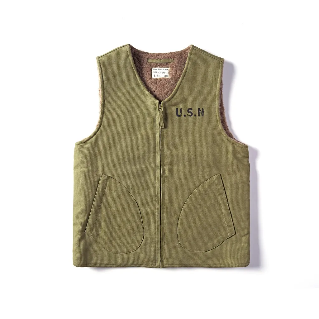 

ACE N Woolen Vest Warmth Youth Faion Winter Stand Fit for Young Men's Casual Wear Stand Sle No Collar Design