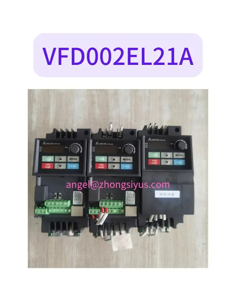 

Used inverter VFD002EL21A test OK