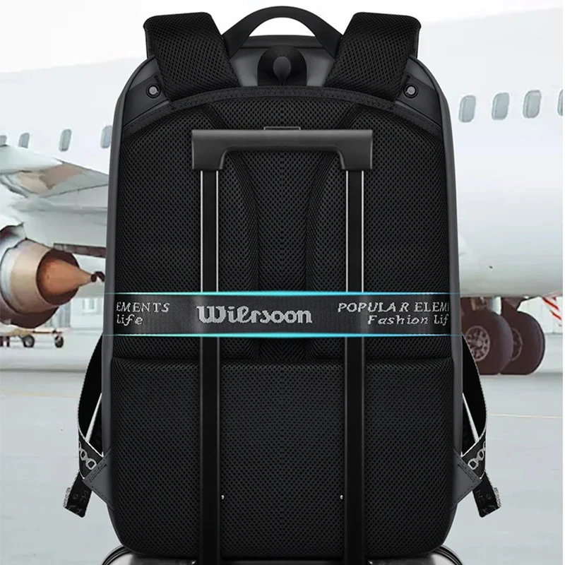 Nische Design wasserdichter Rucksack für Männer 15,6 Zoll Laptop Rucksack erweiterbare multifunktion ale Geschäfts reisetaschen USB-Aufladung