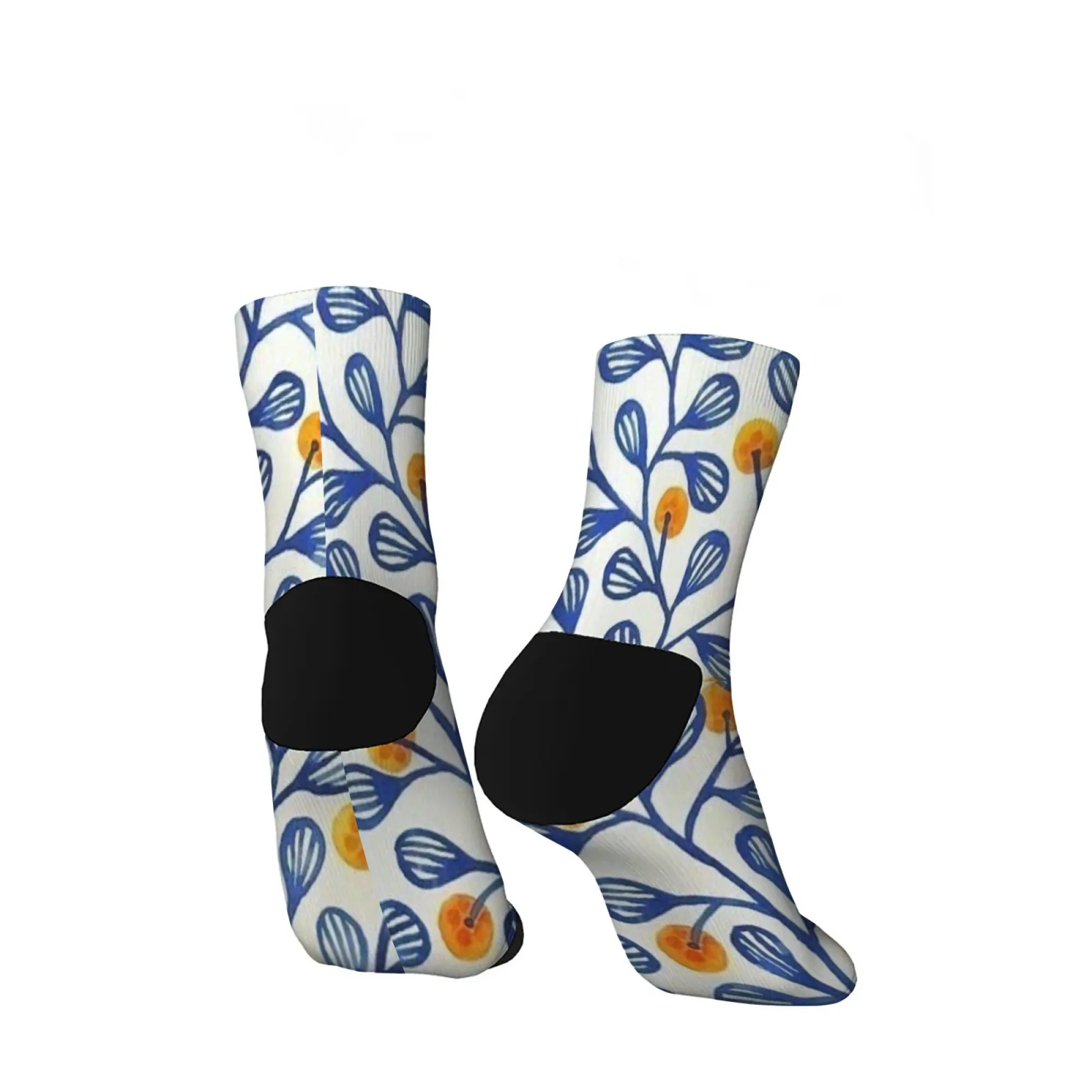 جوارب قصيرة ذات طابع فواكه نباتي من مزيج البوليستر، جوارب كاجوال مريحة للنساء والرجال للجنسين، ناعمة ومسامية وخفيفة الوزن