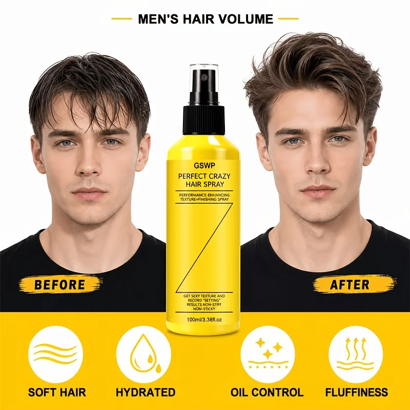 GSWP Volumen- und Fixierspray; schnelle Fixierung, langanhaltendes Volumen, leicht und nicht klebrig, mattes Finish. 100/200 ml. – Detail 4