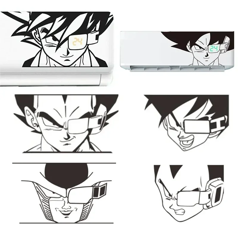 Dragon Ball Z Battle Index Air Conditioner Sticker Cosplay Goku Vegeta Creativity Waterproof Indoor Wall Air Conditioner Sticker