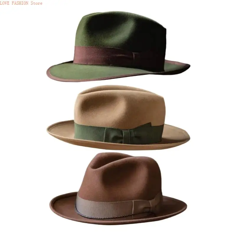 

Стильная шерстяная шляпа шляпа шляпная шляпа мягкая легкая шляпа, джентльменская винтажная шляпа y166