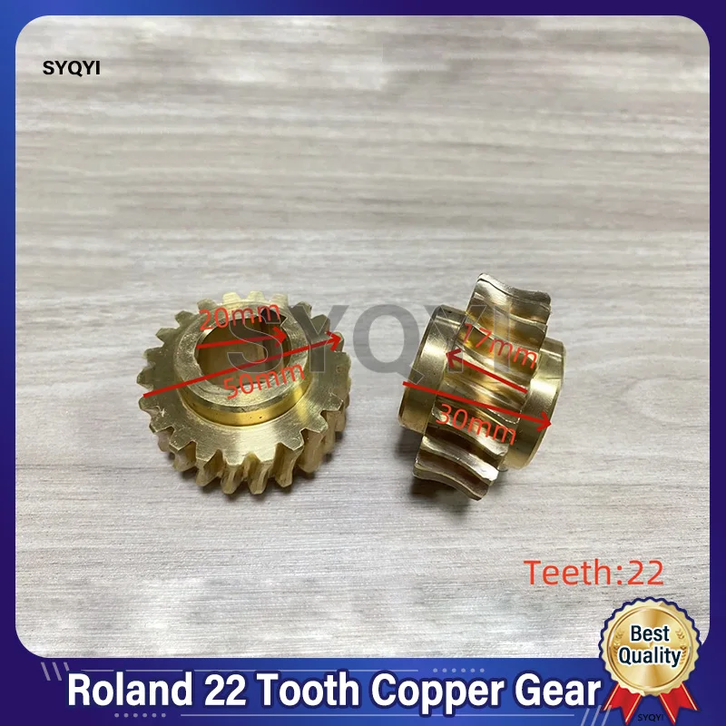 Roland Printing Machine Accessories 600 Water Roller Motor Copper Worm Gear Split Motor Turbine 22 Tooth Copper Gear