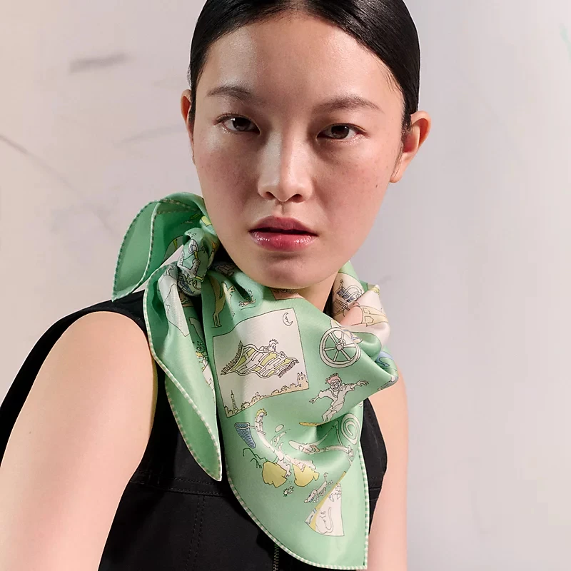 

Роскошный шелковый шарф, платок, универсальный солнцезащитный крем, маленький квадратный шарф, повязка для волос, женская рубашка, платье, сумка, подвесной подарок на праздник