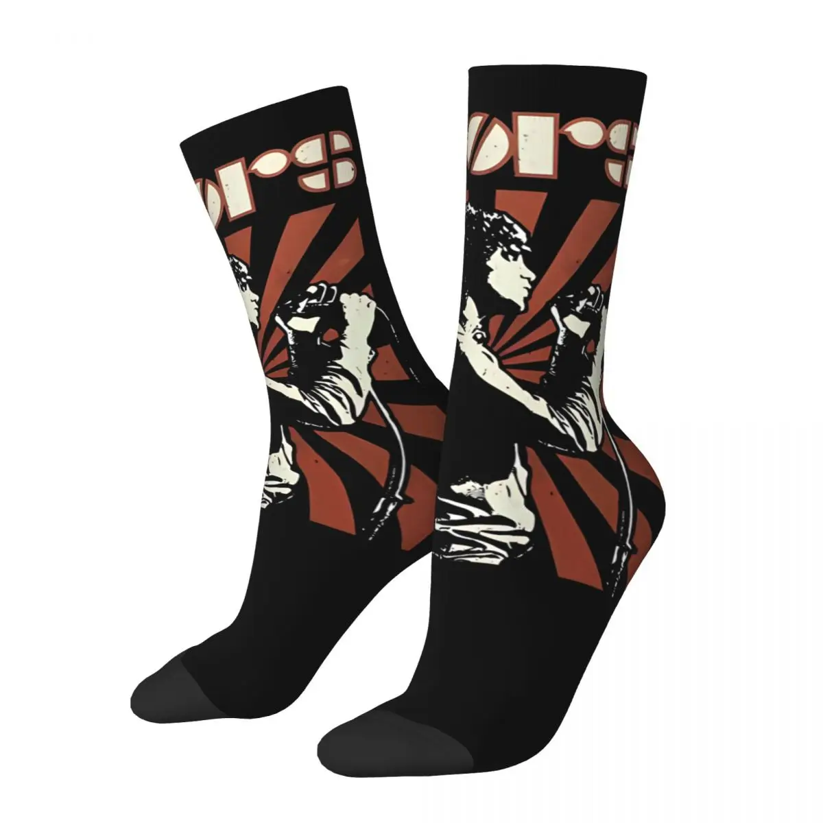 New Men's Socks Casual The D Rock Music 60s Sock Jim Morson The Doors Band Graphic Women Socks Spring Summer Autumn Winter