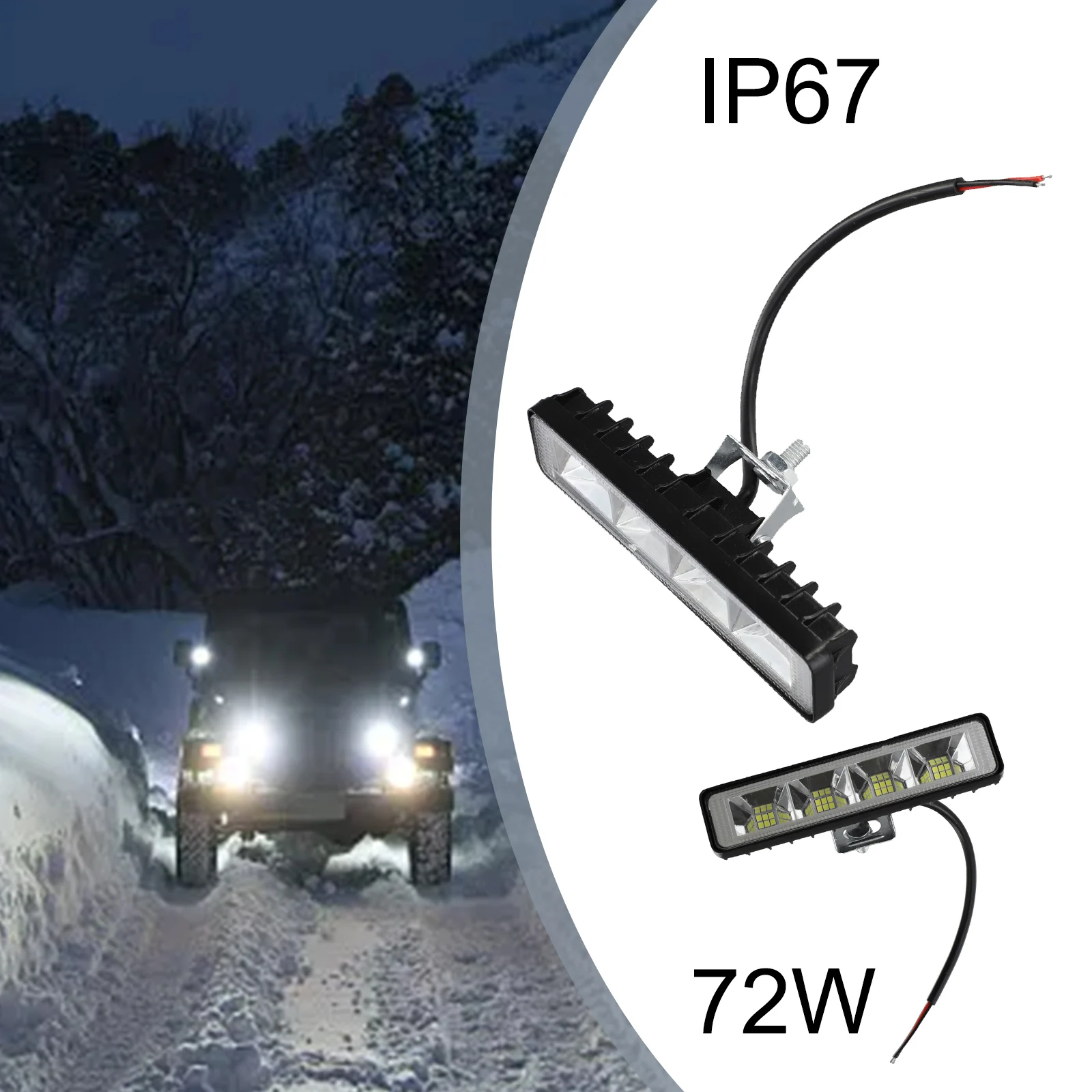 

24 светодиода, рабочий свет, световая панель, мотоцикл, внедорожные квадроциклы, точечные экскаваторы, противотуманные фары, 2200LM, вилочные погрузчики, бак, лодки