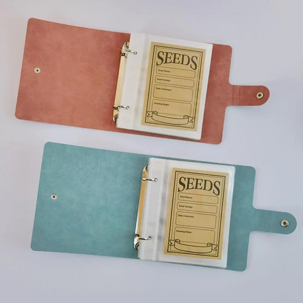 Seeds Storage Organizers, Garden Seed Organizer Binder ,Seed Packet Organizer, with 50pcs Self-Sealing Seed Envelopes