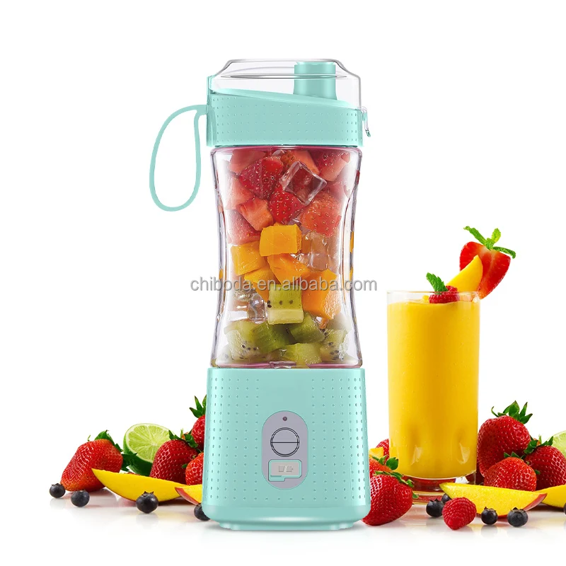 

Top Sale Mini Portable Blender for Shakes Smoothies Rechargeable Small Light Mixer with 6 Blades 380ml Jar Portable Juicer