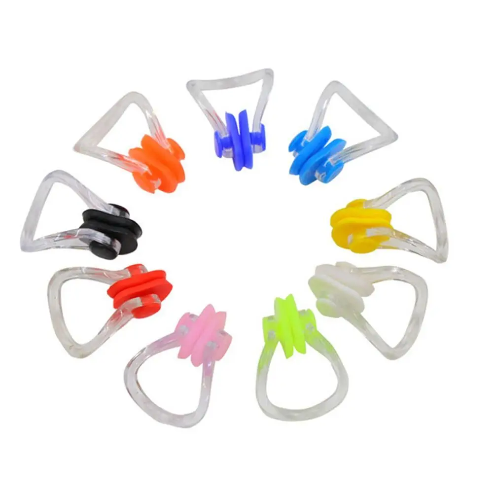 

Random Color For Children Swiming Surfing Swimming Comfortable Soft Silicone Nose Clip Swim Clip Swim Nose Clips Nose Clip