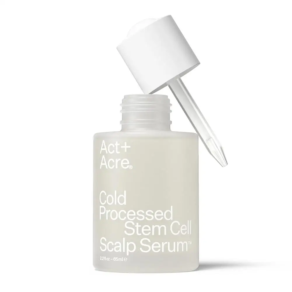 

Act+Acre Cold Processed Stem Cell Scalp Serum 65ml - Boosts Hair Thickness & Volume for Fuller, Healthier Hair