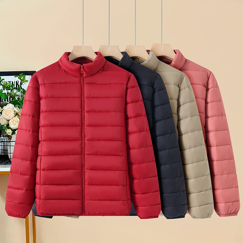 

Легкая осенне-зимняя короткая куртка свободного кроя с хлопковой подкладкой для пожилых женщин среднего возраста