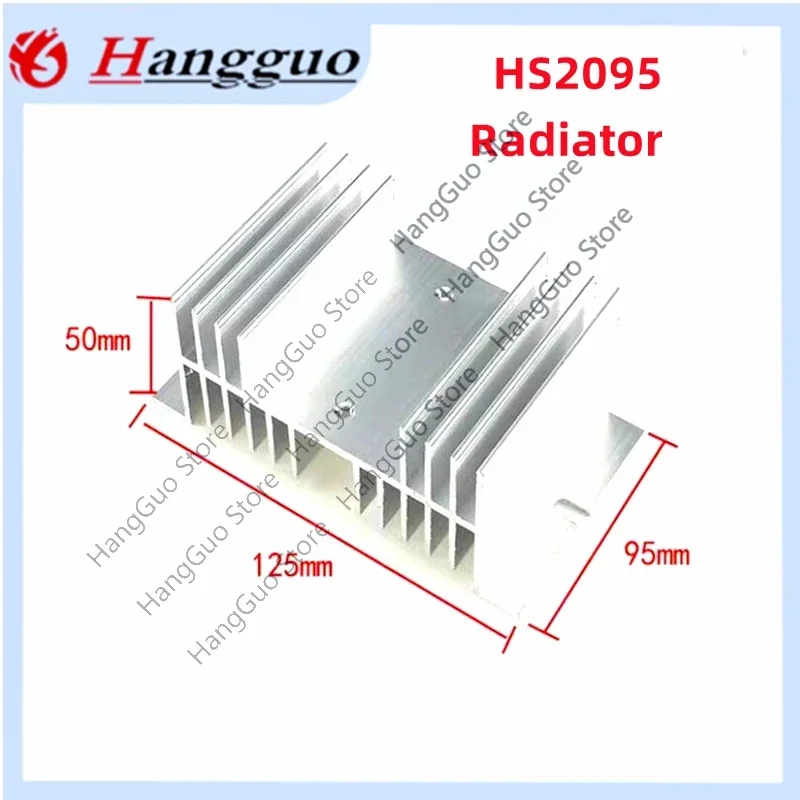 

HS2095 Aluminum Heat Sink Radiator For MDS MDQ10-150A Single Phase three-phase rectifier bridge MDS MDQ10-150A
