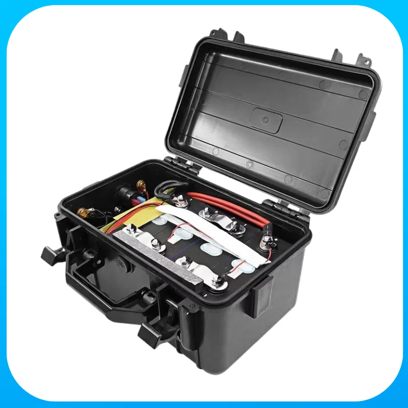 12.8V 100Ah LiFePO4 Battery Pack Build-in 100A BMS 12V 100Ah Waterproof for Solar Camper Yacht Inverter Engine Moto