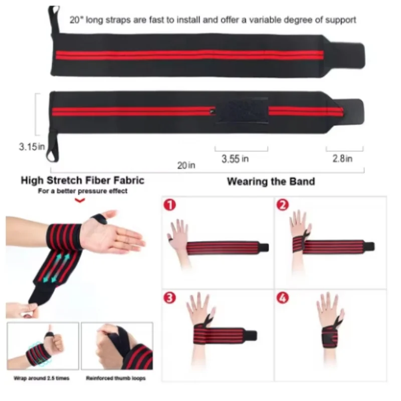 Sports Wrist Guard Weight Lifting Wrist Strap Wrist Guard Men's And Women's Power Bandage Pressure Wrist Guard Against Sprain image 2