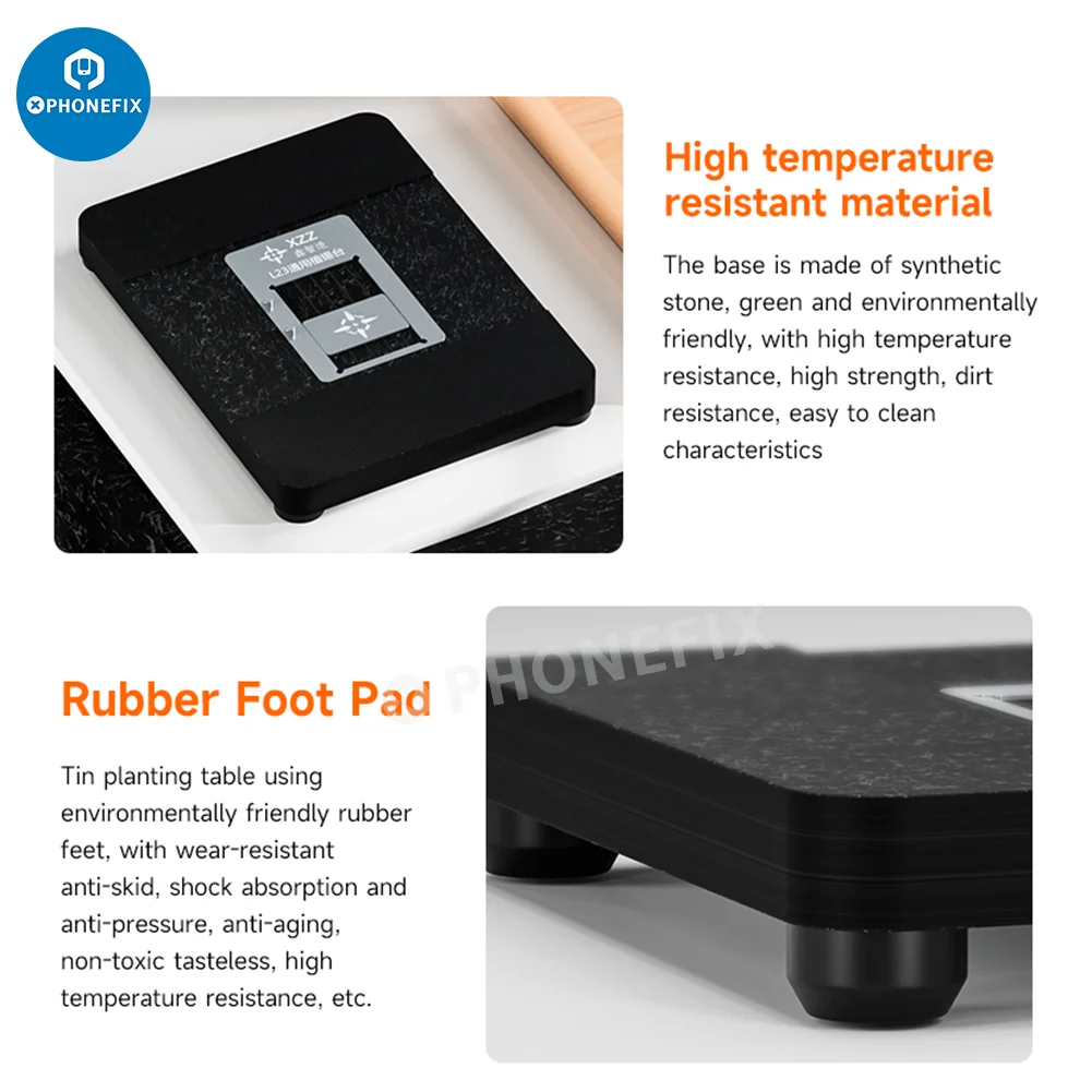 XZZ L23-CPU Reballing Stencil Platform for iPhone A8-A16 Qualcomm MTK Hisilicon Android Series CPU Planting Tin Template Table