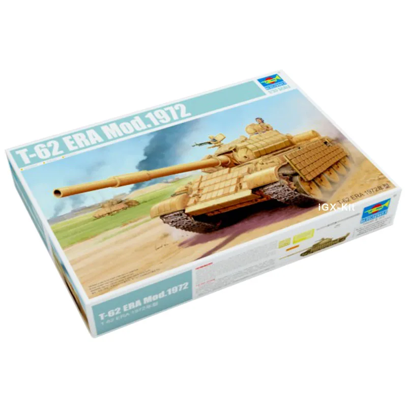 

Trumpeter 01549 1/35 Iraq T-62 T62 Mod 1972 ERA Tank Military Children Toy Gift Plastic Assembly Building Model Kit