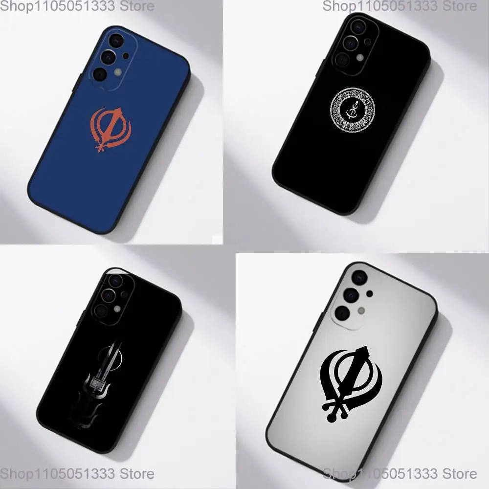 

SOVEREIGN Sikh Khanda Sikhism Phone Case For Samsung S25,S24,S21,S22,S23,S30,Ultra,S20,Plus,Fe,Lite,5G Black Cover