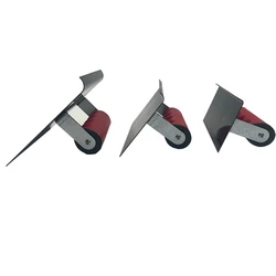 Betonowa niebieska stal zakrzywione końce łukowa kielnia narożna z z gumową rączką