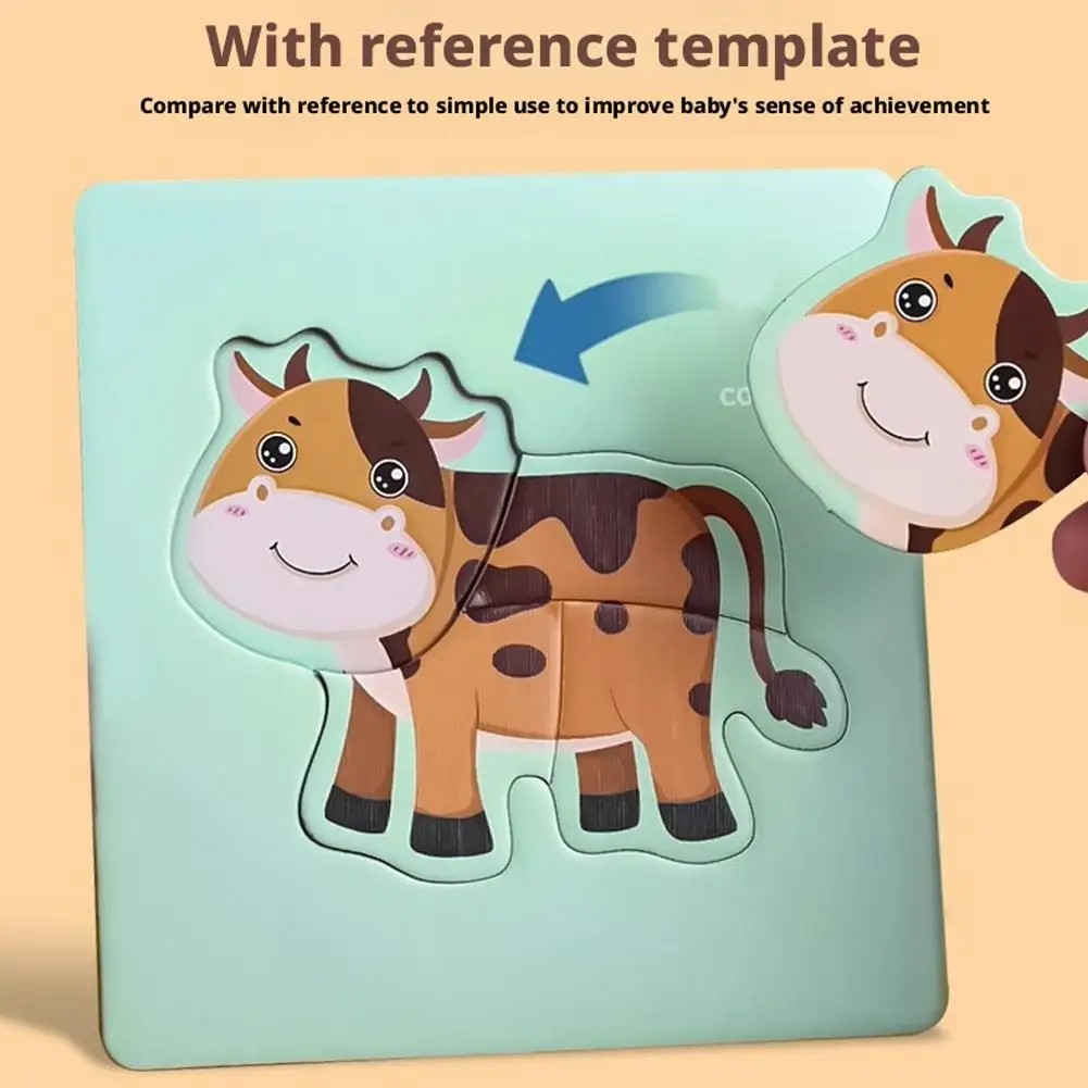 

Fruit Animals Jigsaw Puzzles For Kids Preschool Educational Toys Set Baby Puzzle Game Toys J5B6