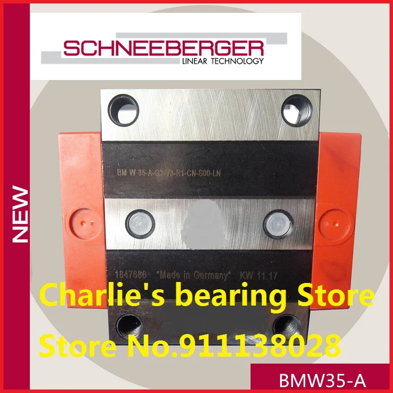 1pc 100% brand new original genuine SCHNEEBERGER Ball-MONORAIL block BMW35A(BMA35)